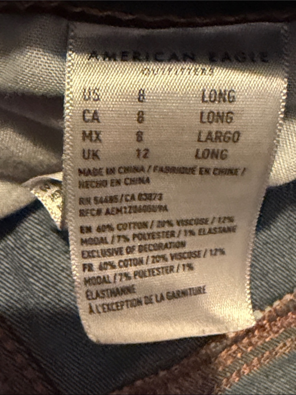 American Eagle Outfitters Distressed Dark Blue Skinny Jeans - Picture 3 of 7